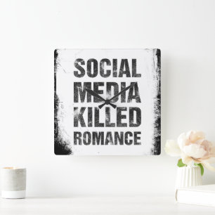 Reloj Cuadrado Las redes sociales mataron el romance