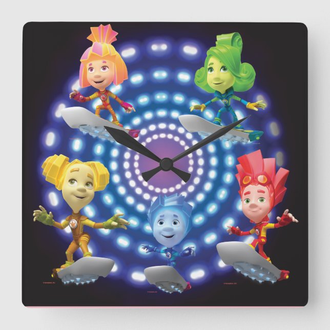 Reloj Cuadrado Las trampas | Top Secret - Fixie Kids (Anverso)