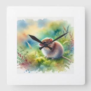 Reloj Cuadrado Laucha in natural light 300924AREF151 - Watercolor