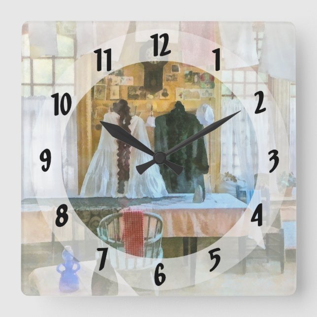 Reloj Cuadrado Lavado (Anverso)