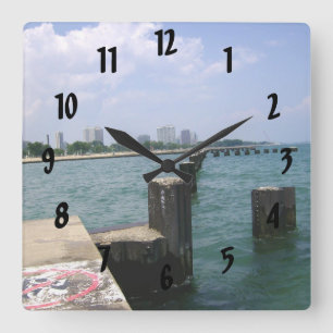 Reloj Cuadrado Lazy Days on the Dock