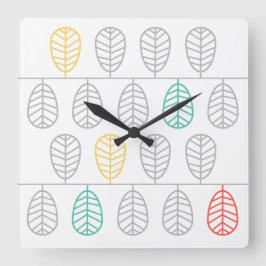 Reloj Cuadrado Leaf! - Scandinavian Swedish style Clock