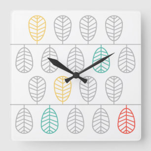 Reloj Cuadrado Leaf! - Scandinavian Swedish style Clock