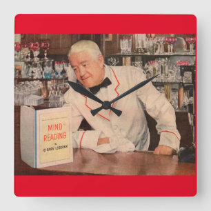 Reloj Cuadrado lectura mental en el bar