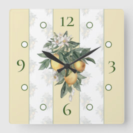 Reloj Cuadrado Lemon Bliss Square Wall Clock