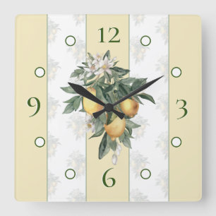 Reloj Cuadrado Lemon Bliss Square Wall Clock
