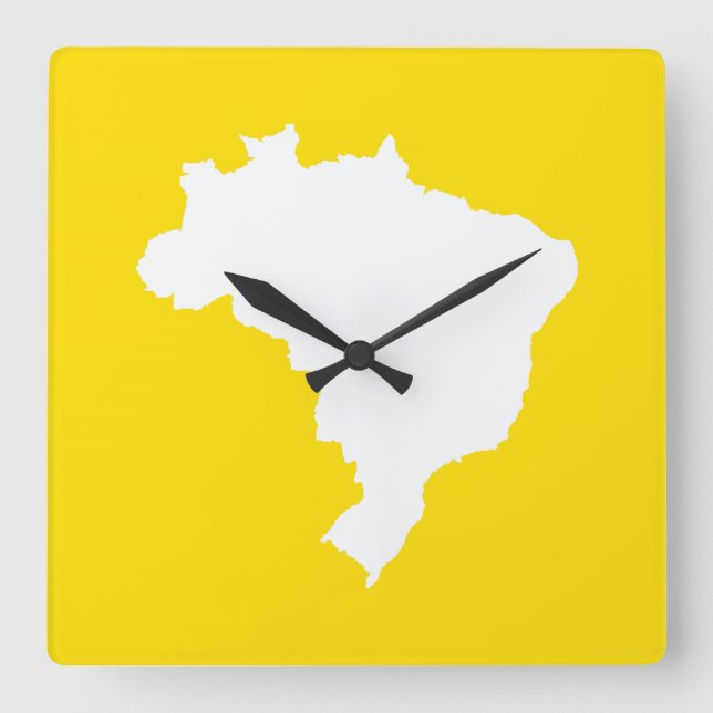Reloj Cuadrado Lemon Festive Brazil at Emporio Moffa (Anverso)