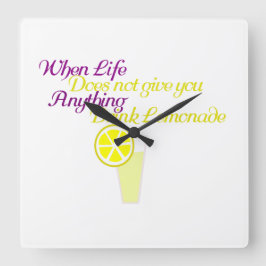 Reloj Cuadrado Lemonade Funny Lemonade