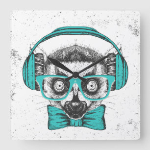 Reloj Cuadrado Lemur   Lover musical