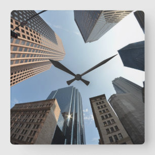 Reloj Cuadrado lente del Pescado-ojo del edificio, Boston, los