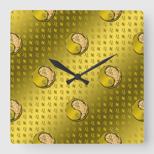 Reloj Cuadrado Leo (Anverso)