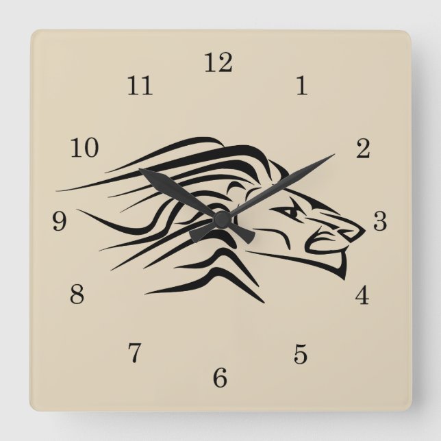 Reloj Cuadrado León - (Anverso)