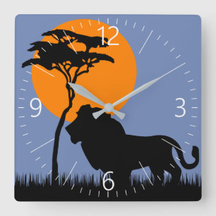 Reloj Cuadrado León