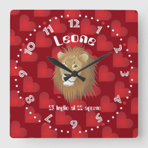 Reloj Cuadrado Leone 23 luglio al 22 agosto Orologio