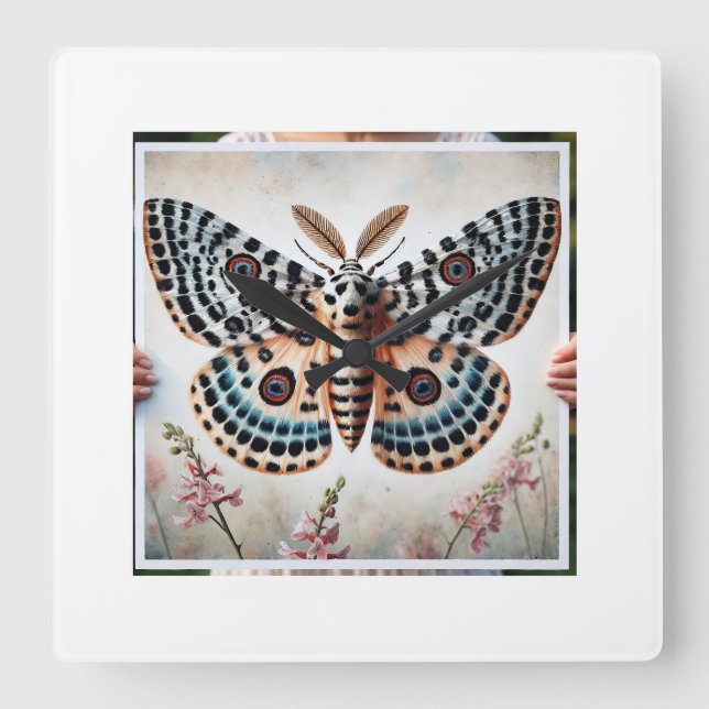 Reloj Cuadrado Leopard Moth 280824IREF209 - Watercolor (Anverso)