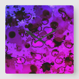 Reloj Cuadrado let's get to staining Wall Clock