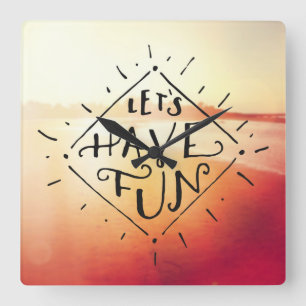 Reloj Cuadrado Lets se divierte