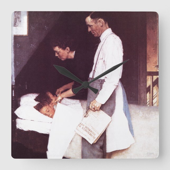 Reloj Cuadrado Libertad para el miedo (Anverso)