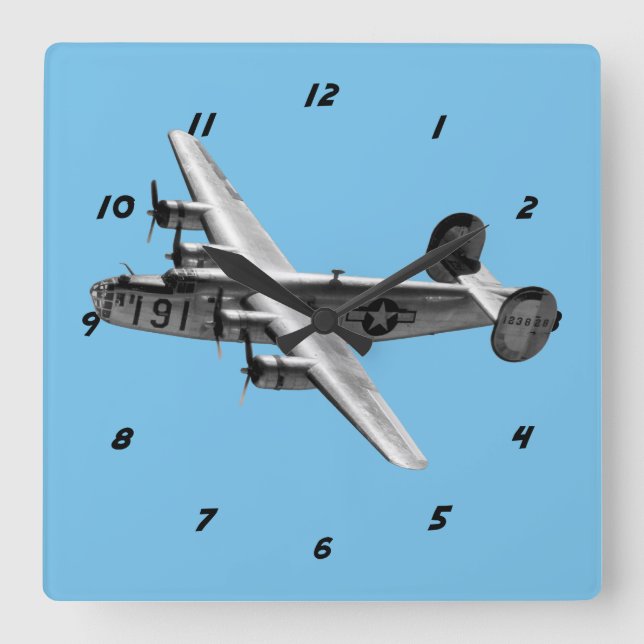 Reloj Cuadrado Libertador B-24 (Anverso)