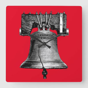 Reloj Cuadrado Liberty Bell, siglo XIX