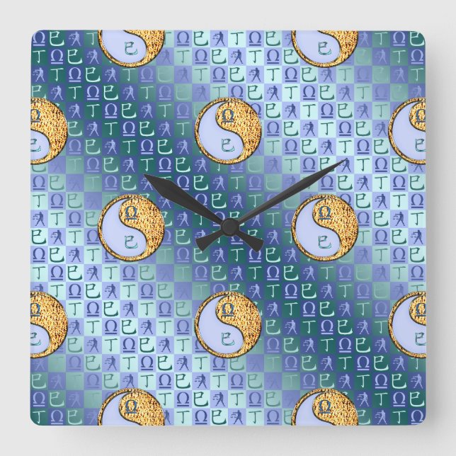 Reloj Cuadrado Libra & Serpiente de Fuego (Anverso)