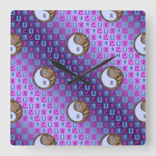 Reloj Cuadrado Libra y Cerdo de Tierra