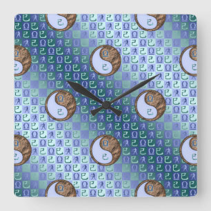 Reloj Cuadrado Libra y Serpiente de Tierra