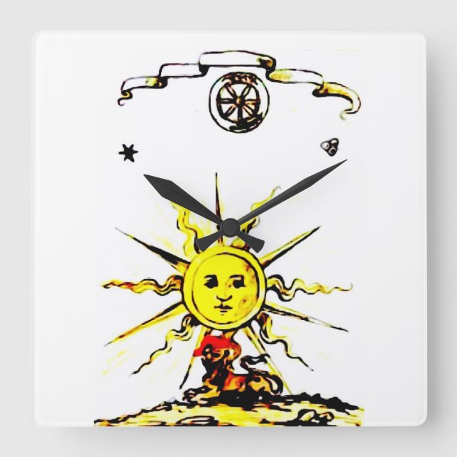 RELOJ CUADRADO LIBRO PERDIDO DE NOSTRADAMUS (Anverso)