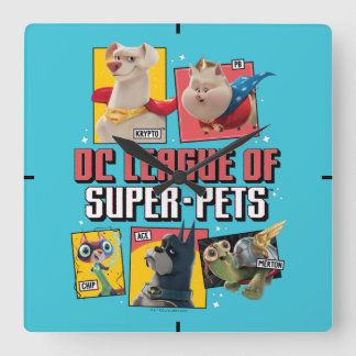 Reloj Cuadrado Liga DC de SuperMascotas
