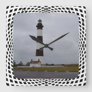 RELOJ CUADRADO LIGHTHOUSE DE LA ISLA DEL CUERPO