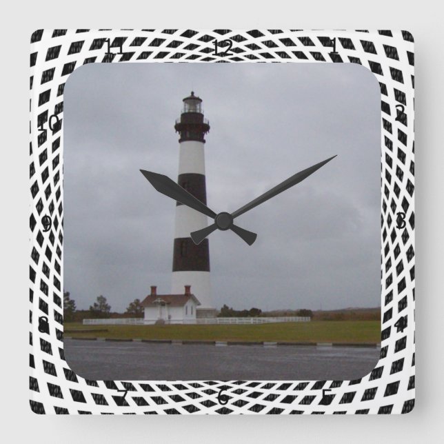 RELOJ CUADRADO LIGHTHOUSE DE LA ISLA DEL CUERPO (Anverso)