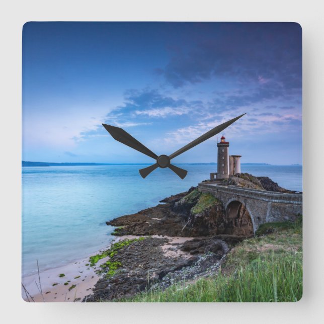 Reloj Cuadrado Lighthouses | Lighthouse Plouzané France (Anverso)
