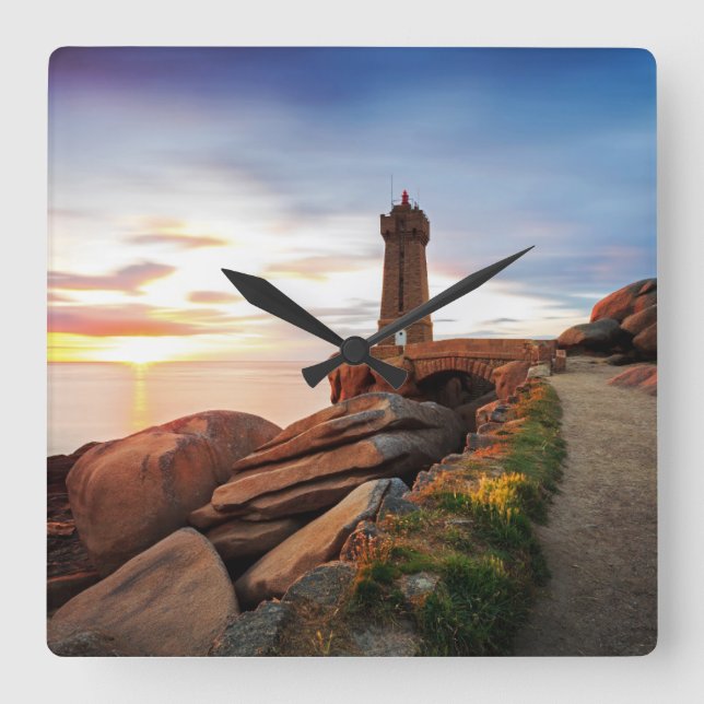 Reloj Cuadrado Lighthouses | Mean Ruz Lighthouse (Anverso)