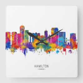 Reloj Cuadrado Línea aérea de Hamilton Canada