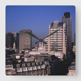 Reloj Cuadrado Línea aérea de la ciudad de Londres