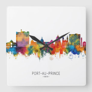 Reloj Cuadrado Línea aérea de Puerto Príncipe en Haití