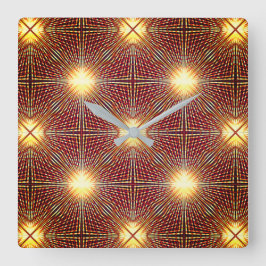 Reloj Cuadrado Líneas de repetición extrañas que generan círculos