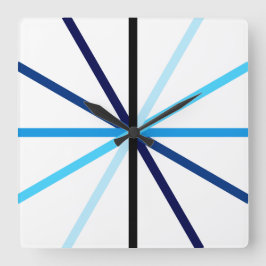 Reloj Cuadrado Líneas modernas de degradado geométrico Minimalist