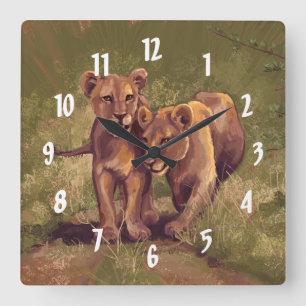 Reloj Cuadrado Lion Cubs