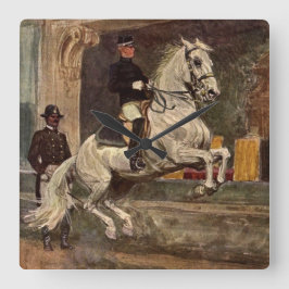 Reloj Cuadrado Lipizzan Dressage