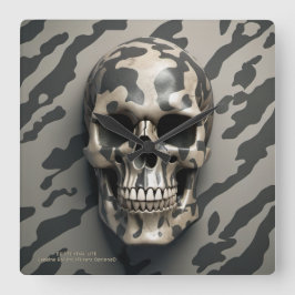 Reloj Cuadrado LITE Memento Mori Camo Skull EXISTENCIAL