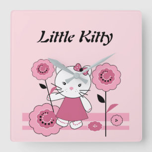 Reloj Cuadrado Little Kitty