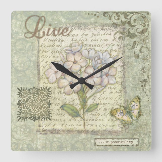 Reloj Cuadrado Live (Anverso)