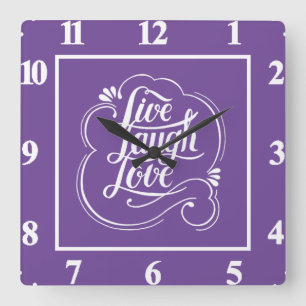Reloj Cuadrado LIve risa amor