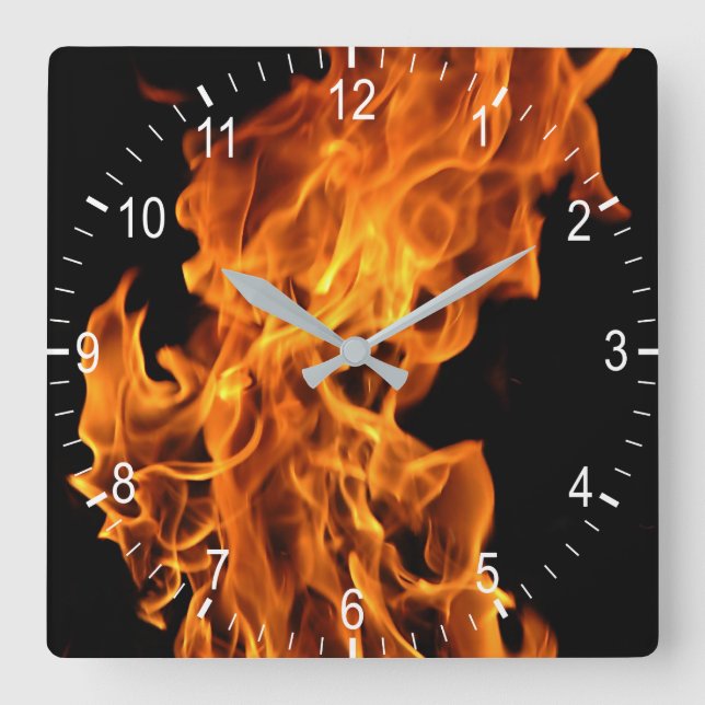 Reloj Cuadrado Llama (Anverso)