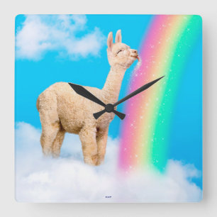 Reloj Cuadrado Llama Licando Arcoiris
