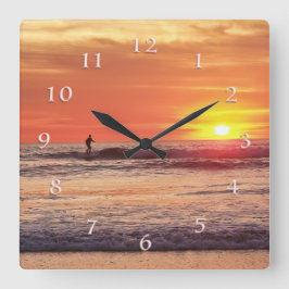 RELOJ CUADRADO LLAMADA DEL SOLAR SURFER