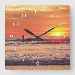RELOJ CUADRADO LLAMADA DEL SOLAR SURFER
