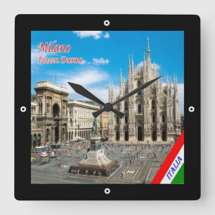 Reloj Cuadrado LMD011 MILÁN, Catedral de la Plaza del Duomo,