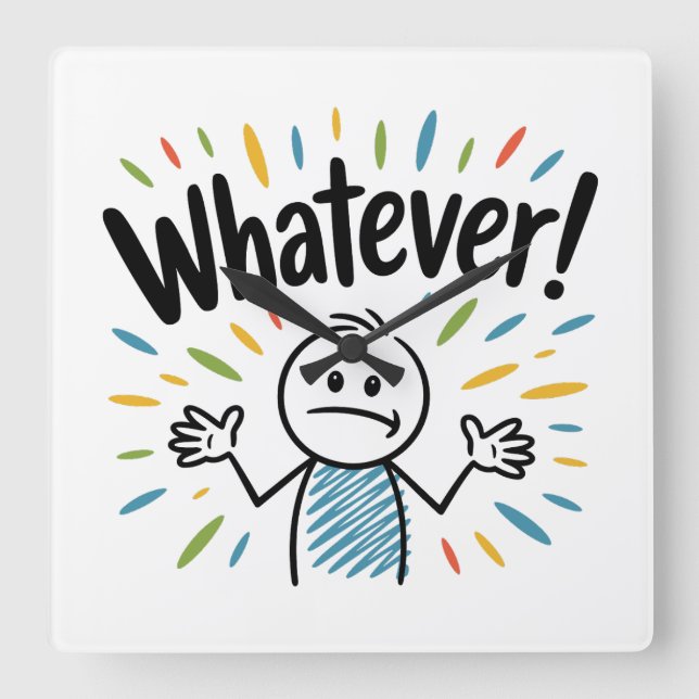 Reloj Cuadrado ¡Lo que sea! (Anverso)